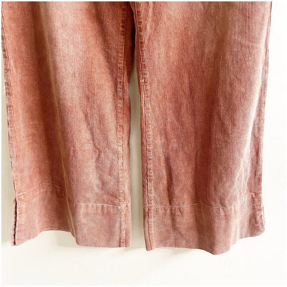So Me Boutique Mallory Wide Leg Corduroy Pants In Rust Size Large Boho NWT - Picture 9 of 10